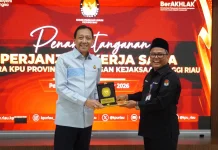 KPU Riau dan Kejati Perkuat Sinergi Kelembagaan