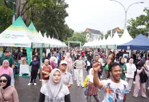 Bazar UMKM Gemilang Pegadaian Semarakkan Car Free Day Pekanbaru