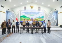 Transaksi Kongkret Perdana KAD TPID Riau dengan Sumut Ditandatangani