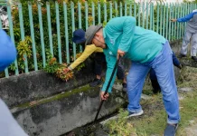 Wawako Sugiyarto Pimpin Gotong Royong di Kecamatan Dumai Selatan