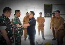 HUT TNI ke-81 Bupati Asmar Sambangi Koramil 02 Tebing Tinggi