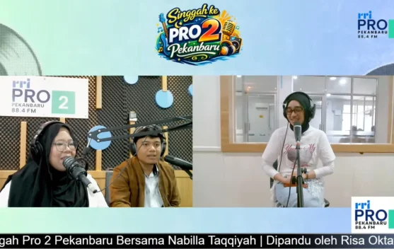 Nabila Taqiyyah Cerita Single "Cegil" di RRI Pekanbaru