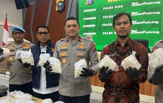 Polda Riau Tangkap Tiga Pengedar Narkoba, 42 Bungkus Heroin Disita