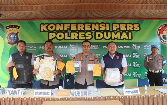 Polres Dumai Gagalkan Peredaran 9,96 Kg Sabu, Satu Kurir Ditangkap