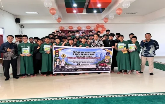 Mahasiswa Teknik Sipil UNRI Sosialisasikan Keselamatan Berlalu Lintas