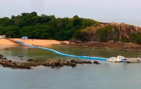 Pesona Wisata Bahari Pulau Jemur di Rokan Hilir Riau