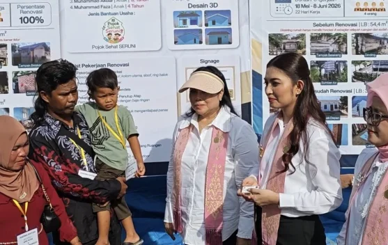 Seruni Kabinet Merah Putih Resmikan Rumah Program Bedah Rumah