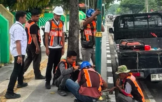 Dishub Pekanbaru Telah Perbaiki Ribuan Titik Penerangan Jalan Sepanjang 2026