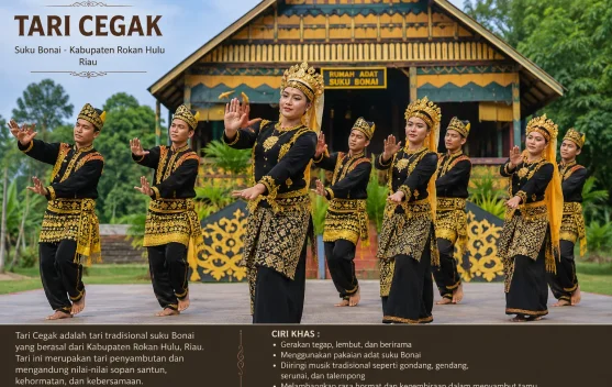 Tari Cegak Suku Bonai Warisan Budaya Rokan Hulu yang Terus Lestari di tengah Modern