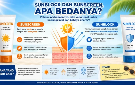 Beda Sunblock dan Sunscreen, Jangan Sampai Salah Pilih