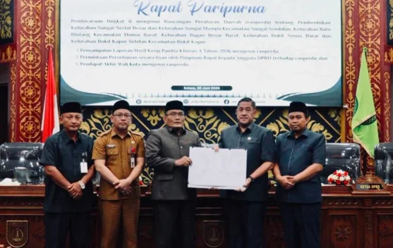 Sah, Dumai Mekar Jadi 42 Kelurahan