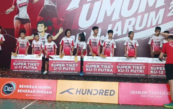 Sebanyak 15 Atlet Muda Raih Super Tiket Audisi PB Djarum 2026