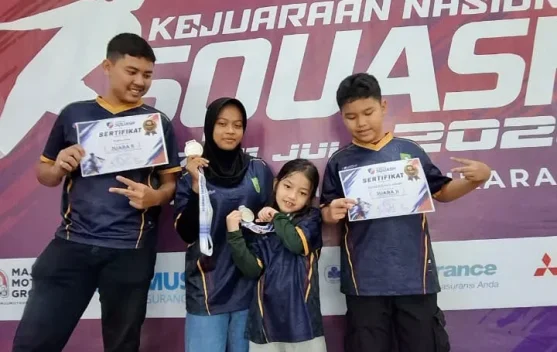 Riau Bawa Pulang Dua Perak Kejurnas Squash 2026