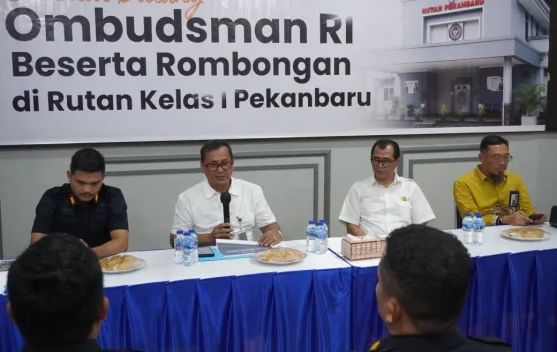 Ombudsman RI Tinjau Rutan Pekanbaru, Apresiasi Kualitas Pelayanan Ditjenpas