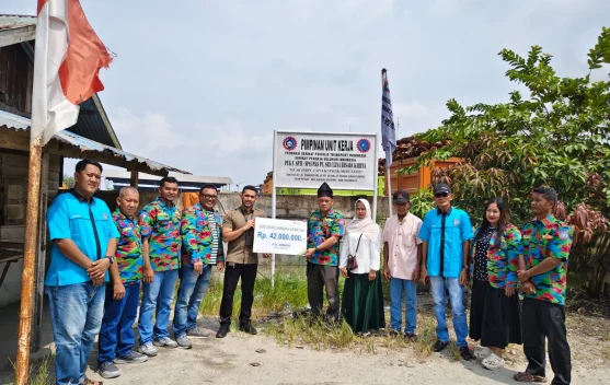 BPJS Ketenagakerjaan Duri Serahkan Santunan JKM kepada Ahli Waris Pekerja SPTI