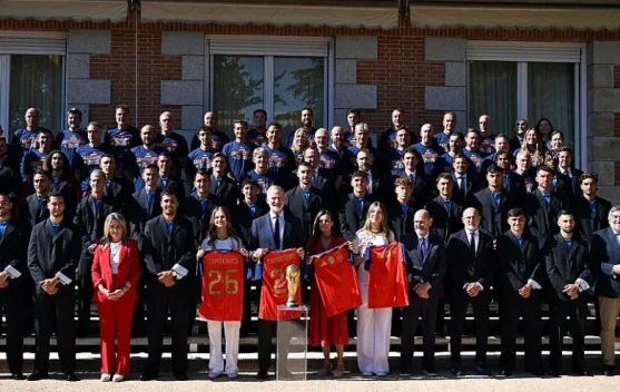 Raja Felipe VI Sambut Timnas Spanyol, La Roja Rayakan Gelar Juara Dunia