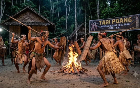 Tari Poang Tarian Perang Khas Suku Sakai Menjaga Warisan Budaya Pedalaman Siak