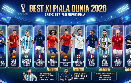 FIFA Umumkan Best XI Piala Dunia 2026, Messi Pimpin Tim Terbaik