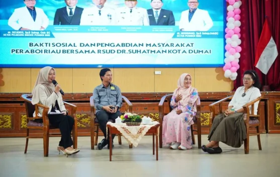 RSUD Dumai dan PERABOI Riau Kolaborasi Gelar Bakti Sosial