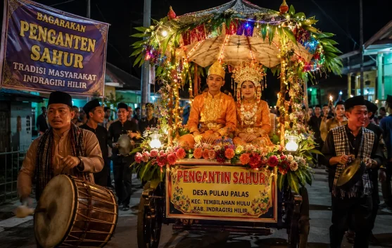 Pengantin Sahur Tradisi Unik Ramadan dari Pulau Palas Indragiri Hilir