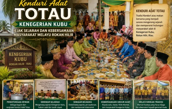 Kenduri Adat Totau Kenegerian Kubu Jejak Sejarah Masyarakat Melayu Rokan Hilir