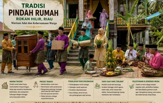 Tradisi Pindah Rumah Rokan Hilir, Warisan Adat dan Kebersamaan Warga