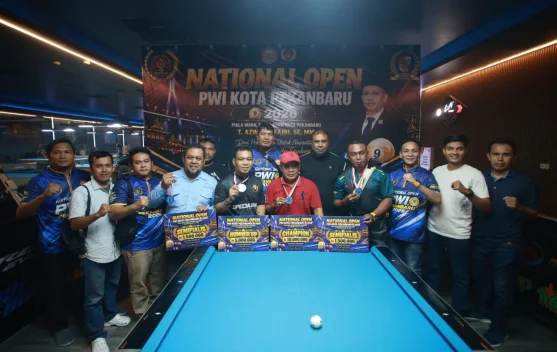 PWI Sumbar Juara National Open Biliar PWI Pekanbaru 2026
