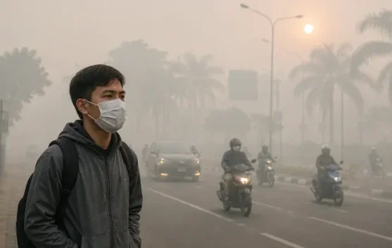 Diskes Riau Siapkan Stok Masker Hadapi Kabut Asap