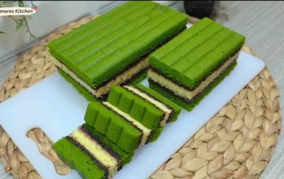 Cara Membuat Bolu Lapis Matcha Coklat Lumer – Lembut, Cantik & Lezat