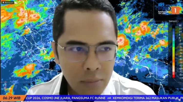 Prakiraan Cuaca Kalimantan Barat Rabu, 18 Februari 2026