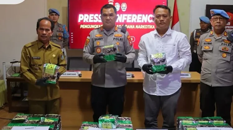 Polres Sintang Ungkap Peredaran Sabu 59,85 kilogram