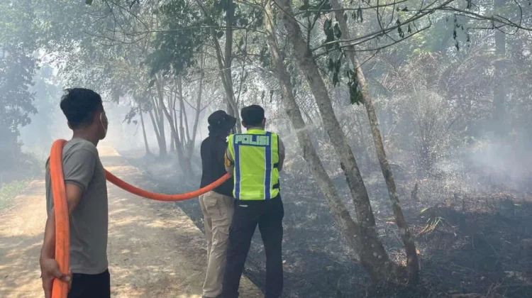 Polres Kubu Raya Pastikan Pelaku Pembakar Lahan Diproses Hukum