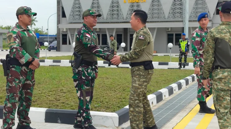 Dansatgas Yon 466 Sambut Pangkodau III di Manggelum