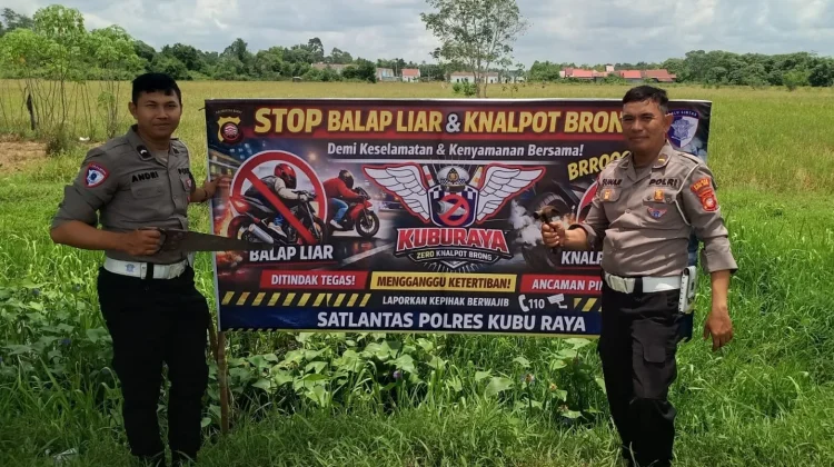 Zero Knalpot Brong, Polisi Pasang Banner di Arteri Supadio hingga Alianyang