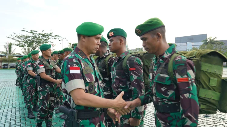 Pangdam XII/Tpr Sambut Satgas Yonzipur 6 usai Misi di Aceh