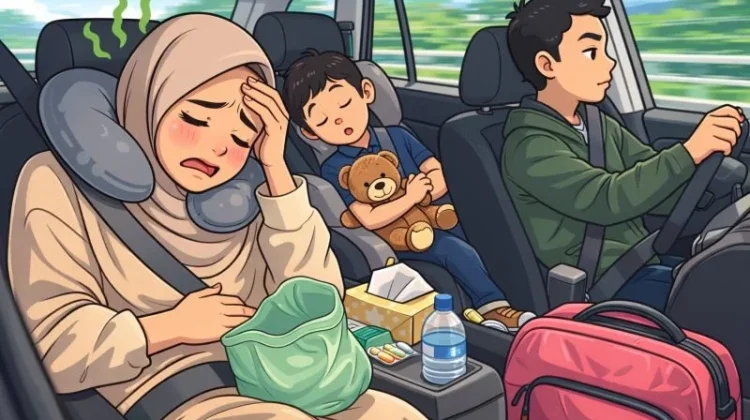 Tips Atasi Mabuk Kendaraan saat Perjalanan Mudik Lebaran
