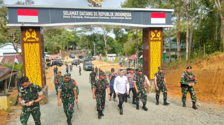 Pangdam XII/Tpr dan Panglima TDM Tinjau Pos Gabma Jagoi Babang