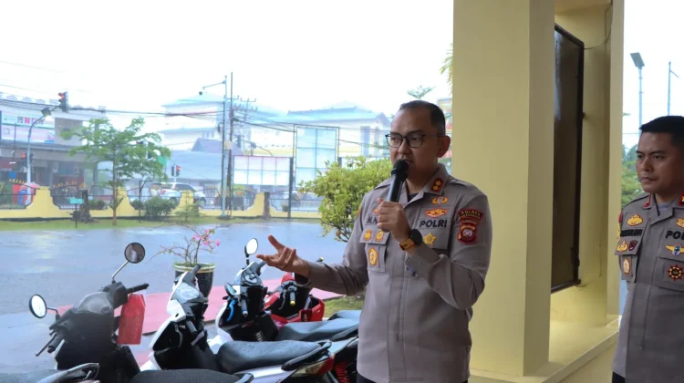 Polres Ketapang Ungkap Jaringan Curanmor, 17 Motor dan 6 Tersangka Diamankan