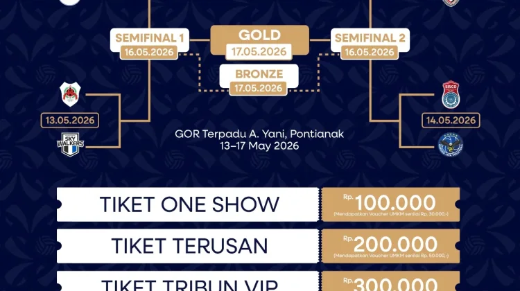 Tiket AVC Men’s Champions League 2026 Mulai Dijual, Disertai Voucher UMKM