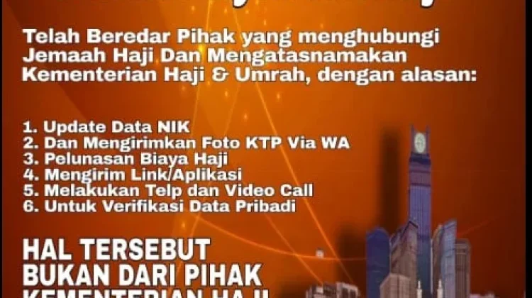 Kakanwil Ingatkan Waspada Penipuan Layanan Haji Mengatasnamakan Kemenhaj