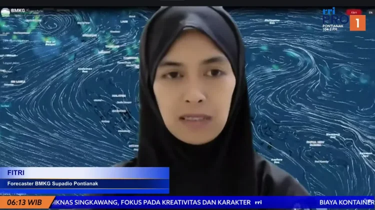 Update Prakiraan Cuaca Kalimantan Barat Kamis, 9 April 2026