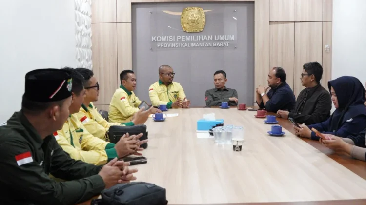 Pemuda Katolik Komda Kalbar Audiensi ke KPU Kalbar, Pererat Silaturahmi