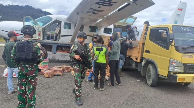Pengamanan Bandara Sugapa Diperketat, Logistik Aman