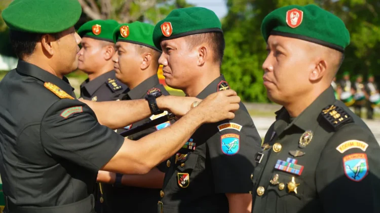 Danrem 121/Abw Pimpin Sertijab Empat Komandan Satuan
