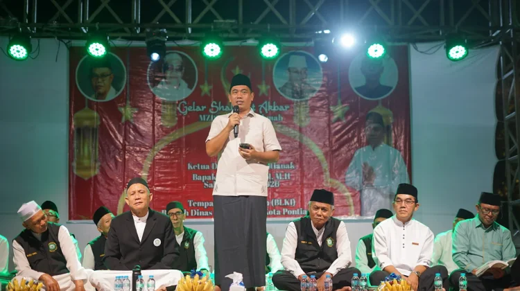 Ribuan Jemaah Hadiri Shalawat Akbar MZIS Bersama Ketua DPRD Pontianak