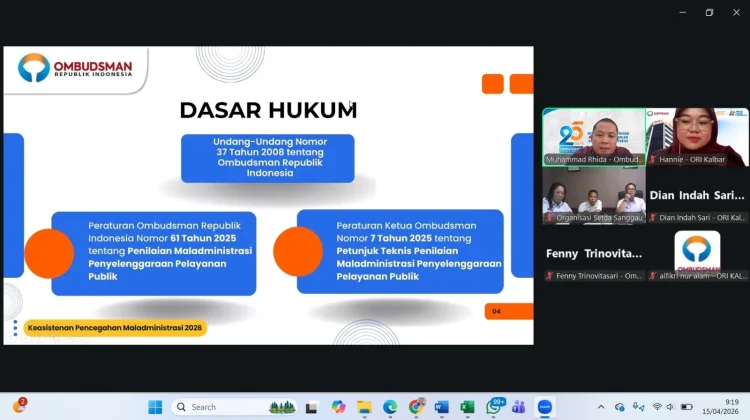 ORI Kalbar Kawal Pemkab Sanggau Tindak Lanjuti Saran Penyempurnaan Opini