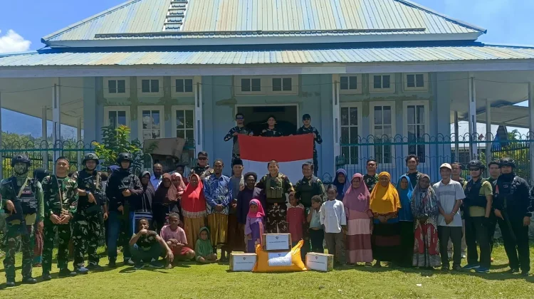 Satgas Yon Parako 466 Supadio Bangun Kebersamaan di Yapema
