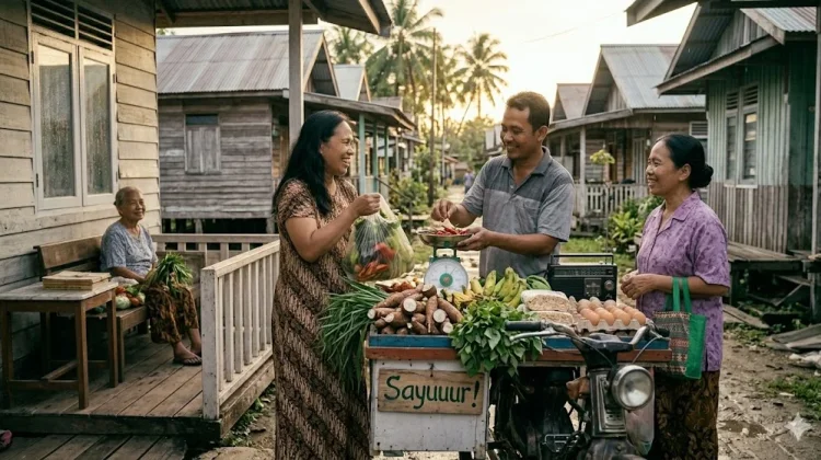 Menunggu Tukang Sayur Jadi Ritual Perekat Sosial di Kampung