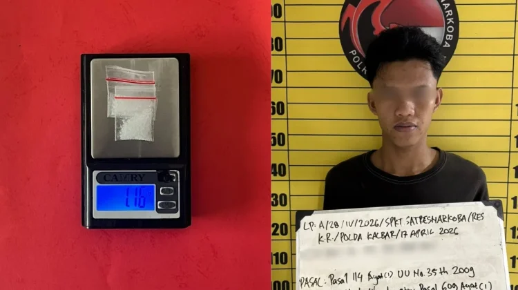 Polisi Ringkus Pengedar Sabu di Sungai Kakap