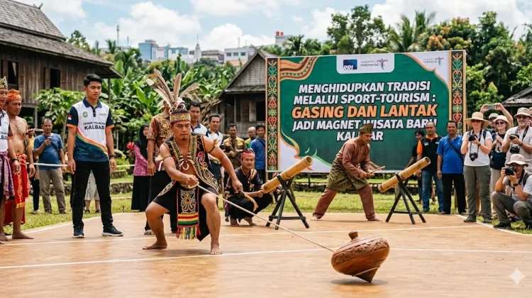 Tradisi Melalui Sport-Tourism: Gasing dan Lantak Jadi Magnet Wisata Baru Kalbar